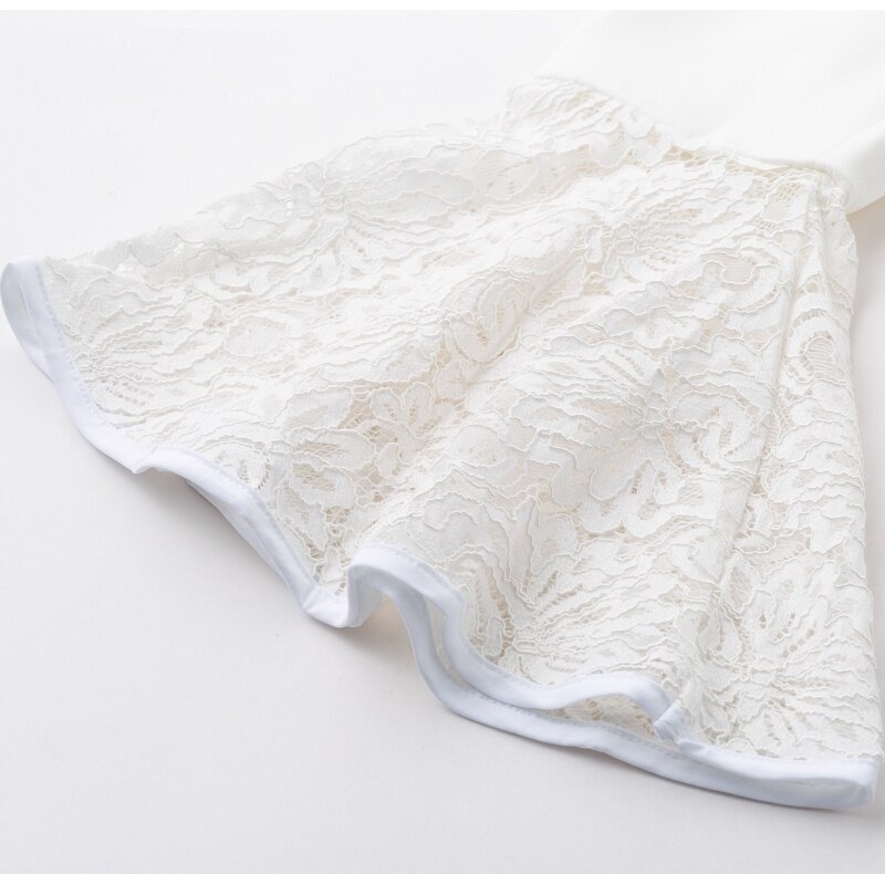 Flare Sleeve Lace Cuff Feminino V-Neck Plus Size Blazer - Image 10