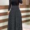Floral Printed Long Sleeves Maxi Dress