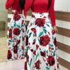 Floral Printed Long Sleeves Maxi Dress - Image 4