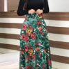 Floral Printed Long Sleeves Maxi Dress - Image 7