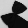 High Fashion One Shoulder Bow Mini Dress - Image 5