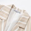 High Fashion Stripe Turm Down Casual Blazer - Image 12
