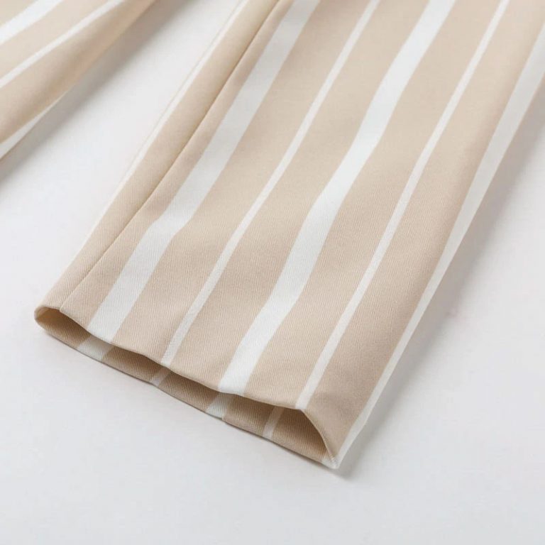 High Fashion Stripe Turm Down Casual Blazer - Image 15