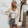 High Fashion Stripe Turm Down Casual Blazer - Image 5