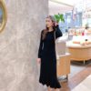 Knitted Empire Long Elegant Trumpet Solid Mermaid Sweater Dress - Image 18