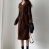 Knitting Straight Korean Style Fashionable Elegant Sweater Dress - Image 5