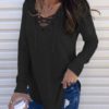 Laces and Grommets Casual Top - Image 2