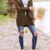 Long Cable Knit Sweater - Image 4