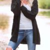 Long Cable Knit Sweater - Image 6
