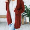 Long Cable Knit Sweater - Image 8