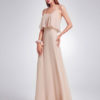 Long Chiffon Straps Sleeveless Ruffles A Line Floor Length Prom Party Bridesmaid Dress - Image 4