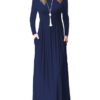 Long Sleeve Casual Attire Maxi Dress