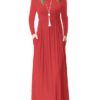 Long Sleeve Casual Attire Maxi Dress - Image 10