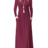 Long Sleeve Casual Attire Maxi Dress - Image 11
