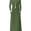 Long Sleeve Casual Attire Maxi Dress - Image 12