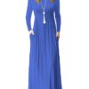 Long Sleeve Casual Attire Maxi Dress - Image 8