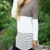Long Sleeve Wide Round Neckline Blouse - Image 2
