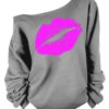 Long Sleeved Lipstick Logo Sweatshirt - Image 2