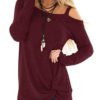Long Sleeves Cold Shoulder Top - Image 5