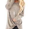 Long Sleeves Knotted Casual top