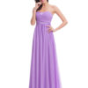 Long Strapless Sweetheart Chiffon Ruched A Line Floor Length Wedding Guest Bridesmaid Dresses - Image 3