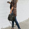 Loose Fitting Loose Animal Print Cardigan - Image 3