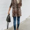 Loose Fitting Loose Animal Print Cardigan - Image 4
