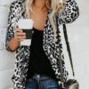 Loose Fitting Loose Animal Print Cardigan - Image 5