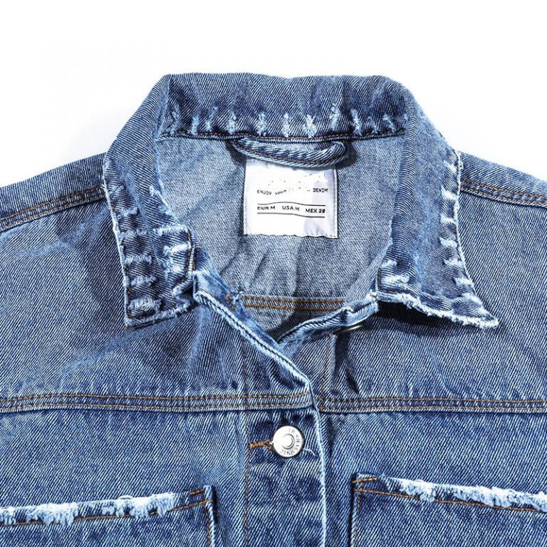 Loose Long Sleeve Panelled Splice Rib  Denim Fancy Jacket - Image 5