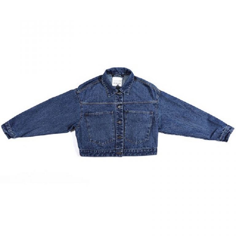 Loose Long Sleeve Panelled Splice Rib  Denim Fancy Jacket - Image 7