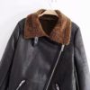 Moto Biker Style PU Leather Jacket - Image 4