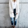 Nubby Off-White Hood Sweater - Image 3