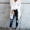 Nubby Off-White Hood Sweater - Image 5