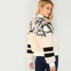 O-Ring Zip Up Stand Collar Faux Fur Glamorous Warm Coat - Image 2