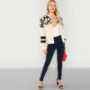O-Ring Zip Up Stand Collar Faux Fur Glamorous Warm Coat - Image 5