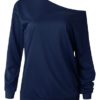 Off Shoulder Long Sleeves Casual Blouse - Image 2