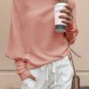 Off Shoulder Long Sleeves Casual Sweatshirt - Image 4