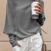 Off Shoulder Long Sleeves Casual Sweatshirt - Image 5