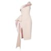 One shoulder Sleeveless Ruffles Mid-Calf Dress - Image 7