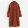 Open Front Casual Teddy Fashion Warm Long Coat - Image 9