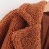Open Front Casual Teddy Fashion Warm Long Coat - Image 10