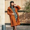 Open Front Casual Teddy Fashion Warm Long Coat