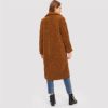 Open Front Casual Teddy Fashion Warm Long Coat - Image 3