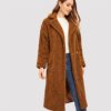 Open Front Casual Teddy Fashion Warm Long Coat - Image 6