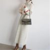 Patchwork Turtleneck Straight Knitting Warm Office Ladies Sweater Dress - Image 3