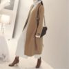 Patchwork Turtleneck Straight Knitting Warm Office Ladies Sweater Dress - Image 5