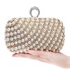 Pearl Diamond-Studded Wedding Clutch