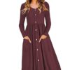 Pocketed Mid Length Dress - Image 12