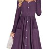 Pocketed Mid Length Dress - Image 15