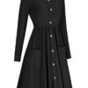Pocketed Mid Length Dress - Image 16